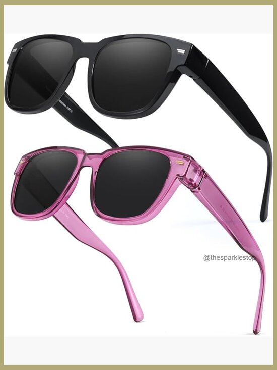 Polarized Fit Over Glasses Sunglasses, UV400 Protection, 2 Pack main image 4